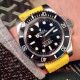 Fake Rolex Submariner Fuck EM Black Dial Watch -Brown Perlon Straps (10)_th.jpg